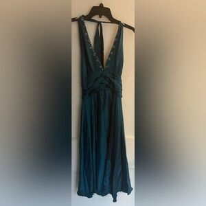 Barami 100% Silk Halter Dress Size 8